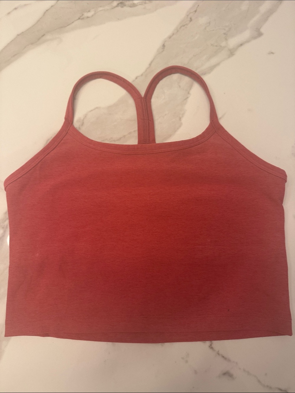 Beyond Yoga Spacedye Slim Racerback Cropped Tank - Rust